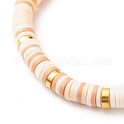 Polymer Clay Heishi Beads Stretch Bracelet&nbsp;BJEW-JB07204