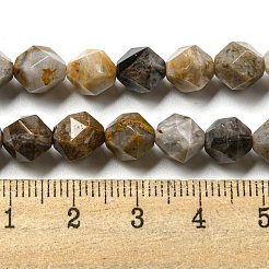 天然ゴビ瑪瑙ビーズ連売り  ファセットスターカットビーズ  6x6.5mm  穴：1mm  約60~61個/連  14.96''~ 15.16''（38~38.5センチメートル）&nbsp;G-NH0012-B03-01