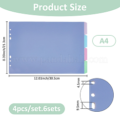 PP Plastic Binder Dividers&nbsp;DIY-WH0504-662