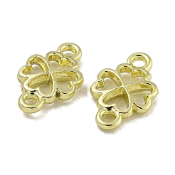 Rack Plating Alloy Hollow Clover Connector Links&nbsp;PALLOY-F312-42G