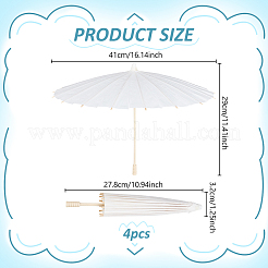 DIY Blank Craft Paper Umbrella&nbsp;DIY-WH0899-801A