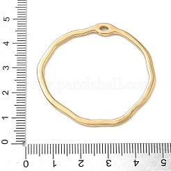 304ステンレスペンダント  リング  メッキ(ip)について  ゴールドカラー  41.5x44.5x2mm  穴：3.5x2mm&nbsp;STAS-G361-01A-G
