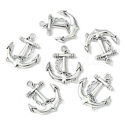 合金ペンダント  鉛フリー及びカドミウムフリー  アンティークシルバー  約32mm長  27 mm幅  厚さ4mm  穴：2.5mm&nbsp;X-EA10917Y