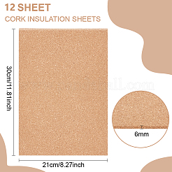 12 Sheets Cork Sheets&nbsp;DIY-BC0016-22A