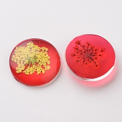 Handmade Glass Flat Back Cabochons&nbsp;GGLA-A004C-25mm