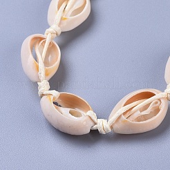 Adjustable Cowrie Shell Beaded Necklace and Bracelets Jewelry Sets&nbsp;SJEW-JS01019