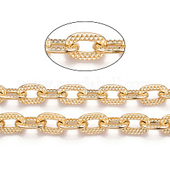 Aluminum Textured Cable Chain&nbsp;CHA-N003-45KCG