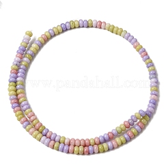 Cracked Opaque Glass Beads Strand&nbsp;GLAA-D306-A09