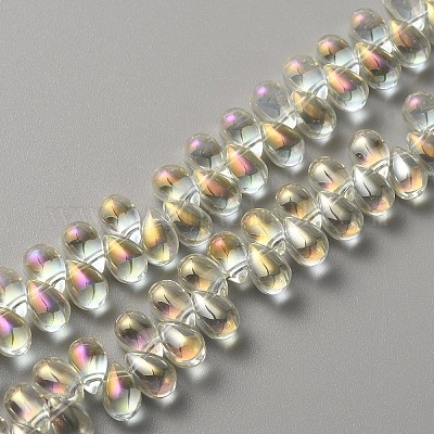 Electroplate Glass Beads&nbsp;GLAA-WH0023-29C-1