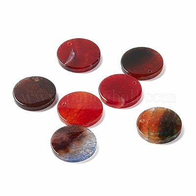 Natural Crackle Agate Pendants&nbsp;G-B030-21A-03-1