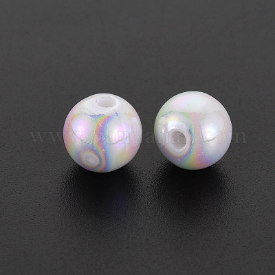 Opaque Acrylic Beads&nbsp;MACR-S370-D10mm-01-1