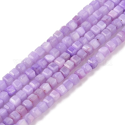 The Three Strands R100 Wholesale Natural Freshwater Shell Dyed Beads Strands - Pandahall.com