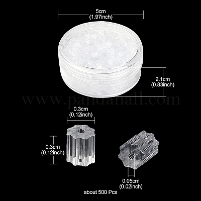 500Pcs Plastic Ear Nuts&nbsp;KY-YW0001-26-1