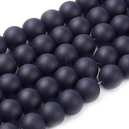 ラウンド  ブラック  12mm  穴：1.3~1.6mm  約70個/連  31.4インチ&nbsp;X-GLAA-S031-12mm-38-1