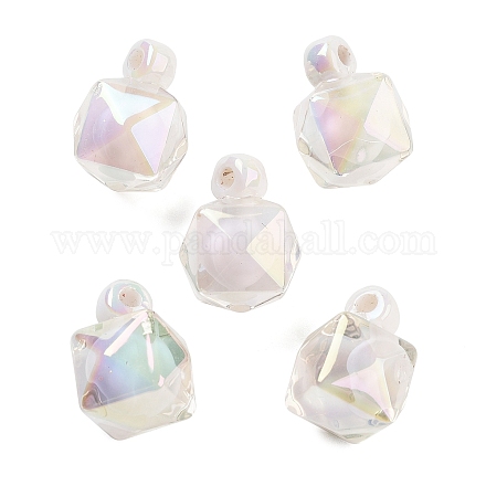 UV Plating Opaque Acrylic Pendants OACR-S142-03C-1