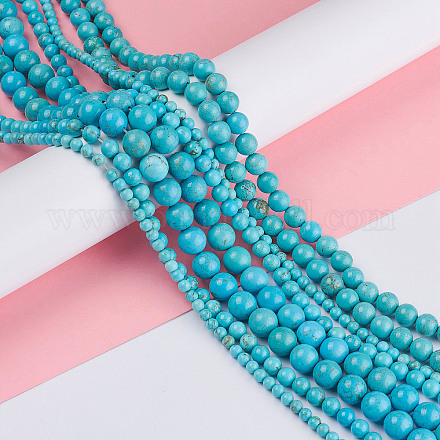 Natural Magnesite Beads Strands G-TAC0001-03D-1