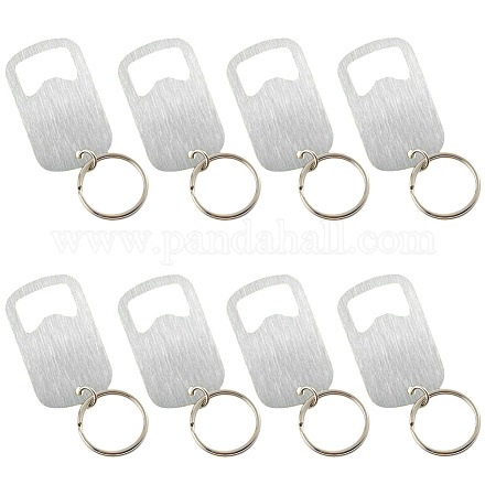 8Pcs Stainless Steel Keychains&nbsp;AJEW-CN0004-56-1