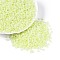 Glass Seed Beads, Ceylon, Round, Green Yellow, 8/0, 3mm, Hole: 1mm, about 10000pcs/pound