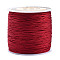 Nylon Braided Cord, Chinese Knotting Cord for Jewelry Making Macrame Craft, FireBrick, 0.8mm, about 109.36 yards(100m)/roll