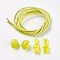DIY Elastic Lock Shoelace, Champagne Yellow, 3mm, 1m/strand