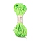 Polyester Embroidery Floss, Cross Stitch Threads, Lime, 1.5mm, 20m/bundle