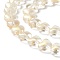 Transparent Glass Beads Strand, Heart, Light Goldenrod Yellow, 7.5~8.5x8~8.5x4~4.5mm, Hole: 1mm, about 44~45pcs/strand, 12.56~12.87 inch(31.9~32.7cm)