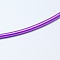 Round Plastic Tube Cords, Covered with Silk Ribbon, Dark Orchid, 450~480x3~3.5mm