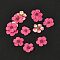 Narcissus Embossing Dried Flowers, for Cellphone, Photo Frame, Scrapbooking DIY Handmade Craft, Deep Pink, 7mm, 20pcs/box