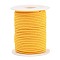 Nylon Braided Cord, Milan Cords Woven Thread for Bracelet Jewelry Making, Gold, 3mm, about 21.87 yards(20m)/roll
