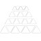 Brass Linking Rings, Plated, Triangle, Platinum, 60pcs/box
