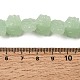 透明ガラスビーズ連売り  蓮  薄緑  10x14x7mm  穴：0.8mm  約38個/連  14.17インチ（36cm）&nbsp;GLAA-F114-01I-4