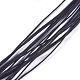 ラウンド弾性コード  ブラック  0.8mm  約22 M /バンドル&nbsp;EW-WH0008-09-1