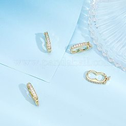 真鍮ピーナッツエンハンサークラスプ6個  ツイスターの留め金  クリスタルラインストーン付き  財布作りに  ゴールドカラー  19x10x3.5mm  内径：12.5x6.5mm&nbsp;KK-CA0002-01G