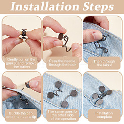 10 Styles Zinc Alloy Adjustable Jean Button Pins&nbsp;FIND-DR0001-90