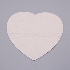 紙熱プレス熱転写工芸パズル  ハート  ホワイト  20x20cm  約80~85個/セット&nbsp;AJEW-WH0018-92