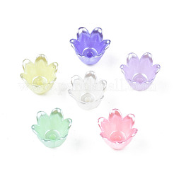 Spray Paint ABS Plastic Imitation Pearl Beads&nbsp;MACR-N013-001