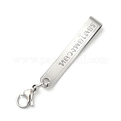Tarnish Resistant 304 Stainless Steel Pendant Decorations&nbsp;STAS-C056-11P