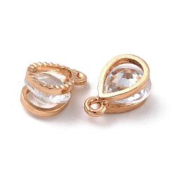 Teardrop Alloy Charms&nbsp;ZIRC-R007-038A-03