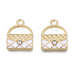 Rack Plating Alloy Enamel Pendants&nbsp;ENAM-T011-118B