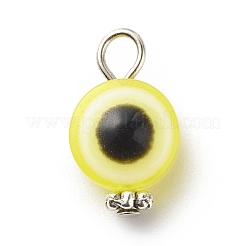 Evil Eye Resin Pendants&nbsp;PALLOY-JF01798-02