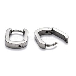 Tarnish Resistant 304 Stainless Steel Huggie Hoop Earrings&nbsp;LS-STAS-H156-11B-P