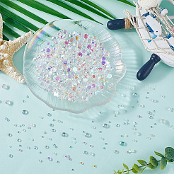 1500Pcs 3 Styles Resin Half Round Bubble Beads&nbsp;MRMJ-SC0001-41