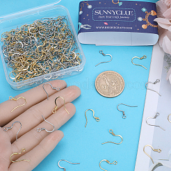 200Pcs 2 Styles 304 Stainless Steel French Hooks with Coil&nbsp;STAS-SC0006-78