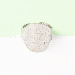 304 Stainless Steel Cuff Rings&nbsp;LS-RJEW-D337-05P