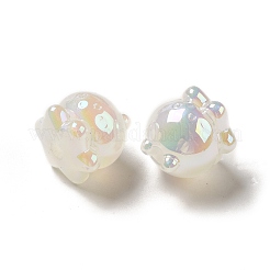 蓄光アクリルビーズ  ABカラーメッキ  きらめき  タコ  ミックスカラー  17.3x16.1mm  穴：3.5mm&nbsp;X1-OACR-E016-04