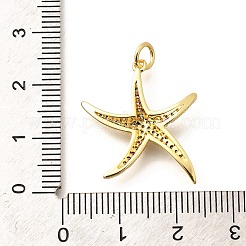 Brass Micro Pave Clear Cubic Zirconia Pendants&nbsp;KK-Q040-01I-G