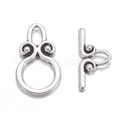 Ring Tibetan Style Alloy Toggle Clasps&nbsp;A1011Y