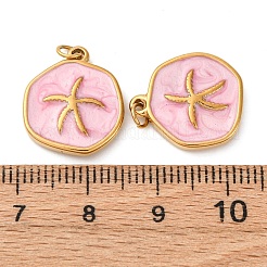304 Stainless Steel Enamel Pendants&nbsp;STAS-U061-33G-B01