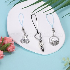 12個3色イオンプレーティング(IP)304ステンレスペンダント  スカルチャーム  ミックスカラー  25x21.5x3mm  穴：3mm  4個/カラー&nbsp;STAS-SZ0002-93