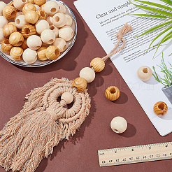 60Pcs 2 Styles Wood Beads&nbsp;WOOD-AR0001-47